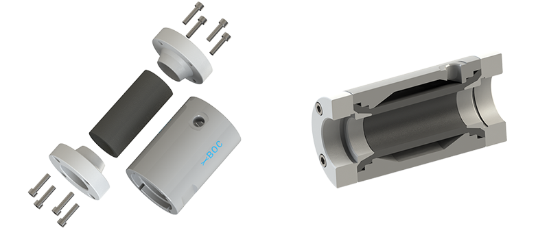 pneumatic pinch valve structure