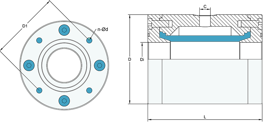 flange pinch valve
